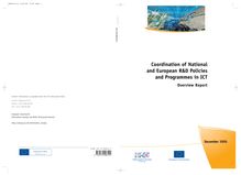 Coordination of national and European R&D policies and programmes in ICT