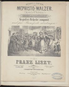 Partition Mephisto Waltz No.1 (S.514), Collection of Liszt editions, Volume 9