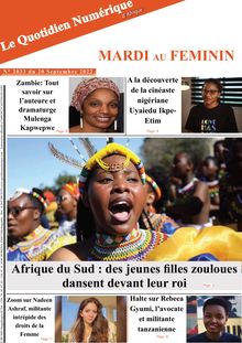 Le Quotidien Numérique d Afrique N°3033 du Mardi 20/09/2022