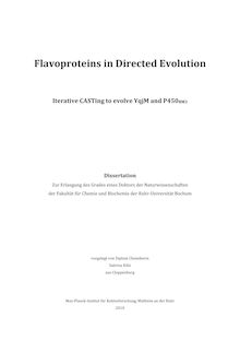 Flavoproteins in directed evolution [Elektronische Ressource] : iterative CASTing to evolve YqjM and P450BM3 / vorgelegt von Sabrina Kille