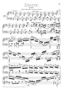Partition complète, Piano Sonata No.30, E major, Beethoven, Ludwig van