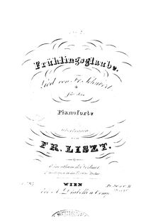 Partition , Frühlingsglaube (S.558/7), 12 chansons von Franz Schubert
