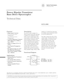 Power Bipolar Transistor Base Drive Optocoupler