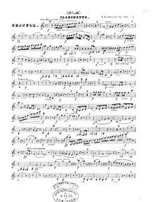 Partition clarinette , partie, Septet, Op.132, Grand Septour, Kalkbrenner, Friedrich Wilhelm