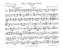 Partition ténor 1,2, pour Giliding Girl, Sousa, John Philip
