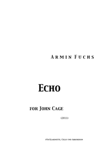 Partition complète, Echo pour John Cage (2011), Fuchs, Armin