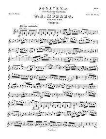 Partition de violon, violon Sonata, Violin Sonata No.30
