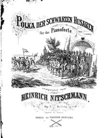 Partition complète, Polka der schwarzen Husaren, Op.5, Nitschmann, Heinrich