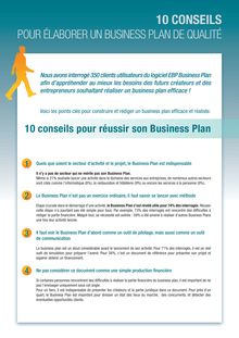 Télécharger les 10 conseils pour rédiger un business - 10 CONSEILS
