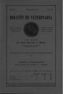 Boletín de Veterinaria: Revista de Ciencia..., n. 199 (1927)