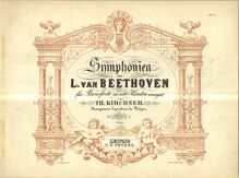 Partition couverture couleur, Symphony No.9, Choral, D minor, Beethoven, Ludwig van par Ludwig van Beethoven