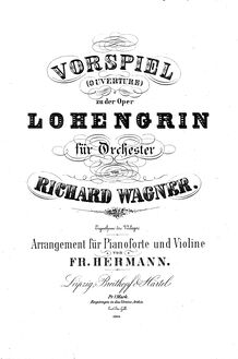 Partition de piano, Lohengrin, Composer