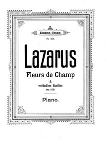 Partition complète, Feld-Blumen, Op.153, 5 leichte melodische Klavierstücke