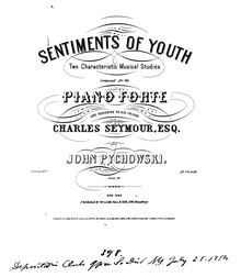Partition complète, Sentiments of Youth, 2 Characteristic Musical Studies