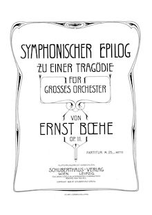 Partition compléte, Symphonischer Epilog zu einer Tragödie, Op.11