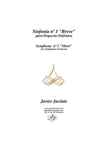 Partition compléte, Symphony nº 1, Jacinto, Javier