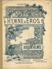Partition couverture couleur, Hymne à Eros, Holmès, Augusta Mary Anne