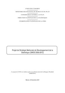 Projet de Stratégie Nationale de Développement de la ...