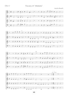 Partition chœur 1 Score, Primo libro de ricercari et canzoni, Il primo libro de ricercari et canzoni a quattro voci, con due toccate e doi dialoghi a otto