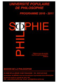 2010-2011- Programme annuel