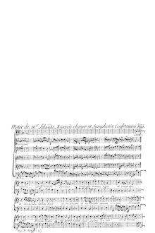 Partition complète, Confitemini Domino, S.68 (1st Version), Lalande, Michel Richard de