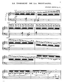 Partition complète, Mountain Stream, Op.13, Le torrent de la Montagne, Morceau pour piano par Sydney Smith