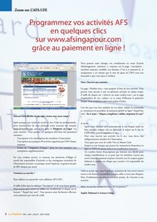 Programmez vos activités AFS en quelques clics sur www.afsingapour ...