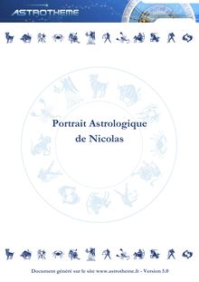 Portrait Astrologique de Nicolas Sarkozy - Portrait Astrologique - []