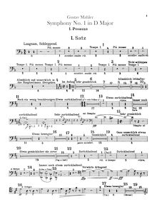 Partition Trombone 1, 2, 3, 4 (reinforcement), Tuba, Symphony No.1