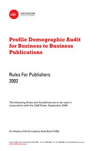 Profile Audit Rules