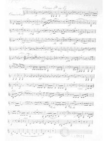 Partition cor 2, Concertino, E♭ major, Krommer, Franz