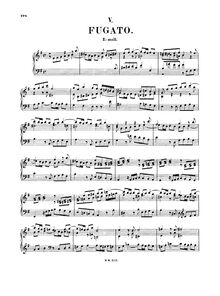 Partition No.8 en E minor, 12 Fugues, 12 fugues pour le clavecin ou l orgue