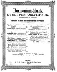 Partition Harmonium (ou Piano) score, 3 Fantasiestücke, Op.56, 3 Fantasy Pieces, Op.56