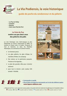 La Voie du Puy, du Puy à Saint-Jean-Pied-de-Port - guide pratique vers Compostelle