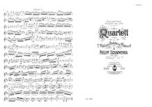 Partition parties complètes, corde quatuor No.2, Op.120, String Quartet No.2 in D Major, Op.120