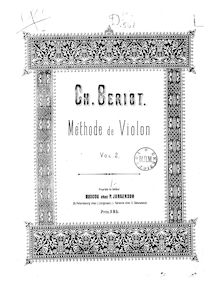 Partition , partie 2, Méthode de violon, Op.102, Bériot, Charles-Auguste de