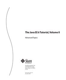 The Java EE 6 Tutorial Volume II