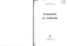 Géométrie et Relativité, Introduction