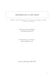 THEORIES DE LA SECURITE pdf
