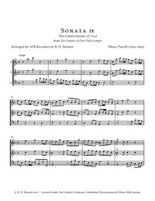 Partition complète (ATB enregistrements), 10 sonates en Four parties