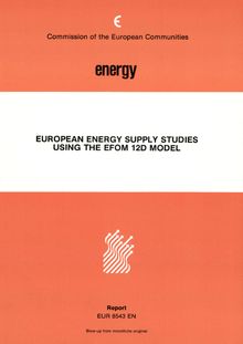European energy supply studies using the EFOM 12-D model