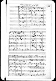 Partition complète, 2nd version, Audite caeli, grand motet