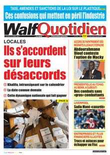 Walf Quotidien n°8714 - du lundi 12 avril 2021
