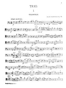 Partition de violoncelle, Piano Trio, D minor, Fairchild, Blair