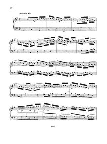 Partition No.10 en G major, BWV 796, 15 symphonies, Three-part inventions