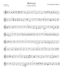 Partition viole de gambe aigue 2, Madrigali a 5 voci, Libro 2, Mosto, Giovanni Battista par Giovanni Battista Mosto