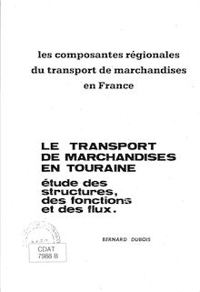 Composantes régionales du transport de marchandises en France. : 7988_2_1