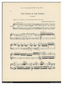 Partition complète, Die Schmiede im Walde, Ein Idyll für Orchester . The Forge in the Forest ; The Blacksmith in the Woods par Theodor Michaelis