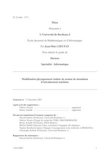 Thèse Présentée à L'Université de Bordeaux I École doctorale de ...
