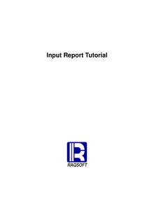 Input Report Tutorial